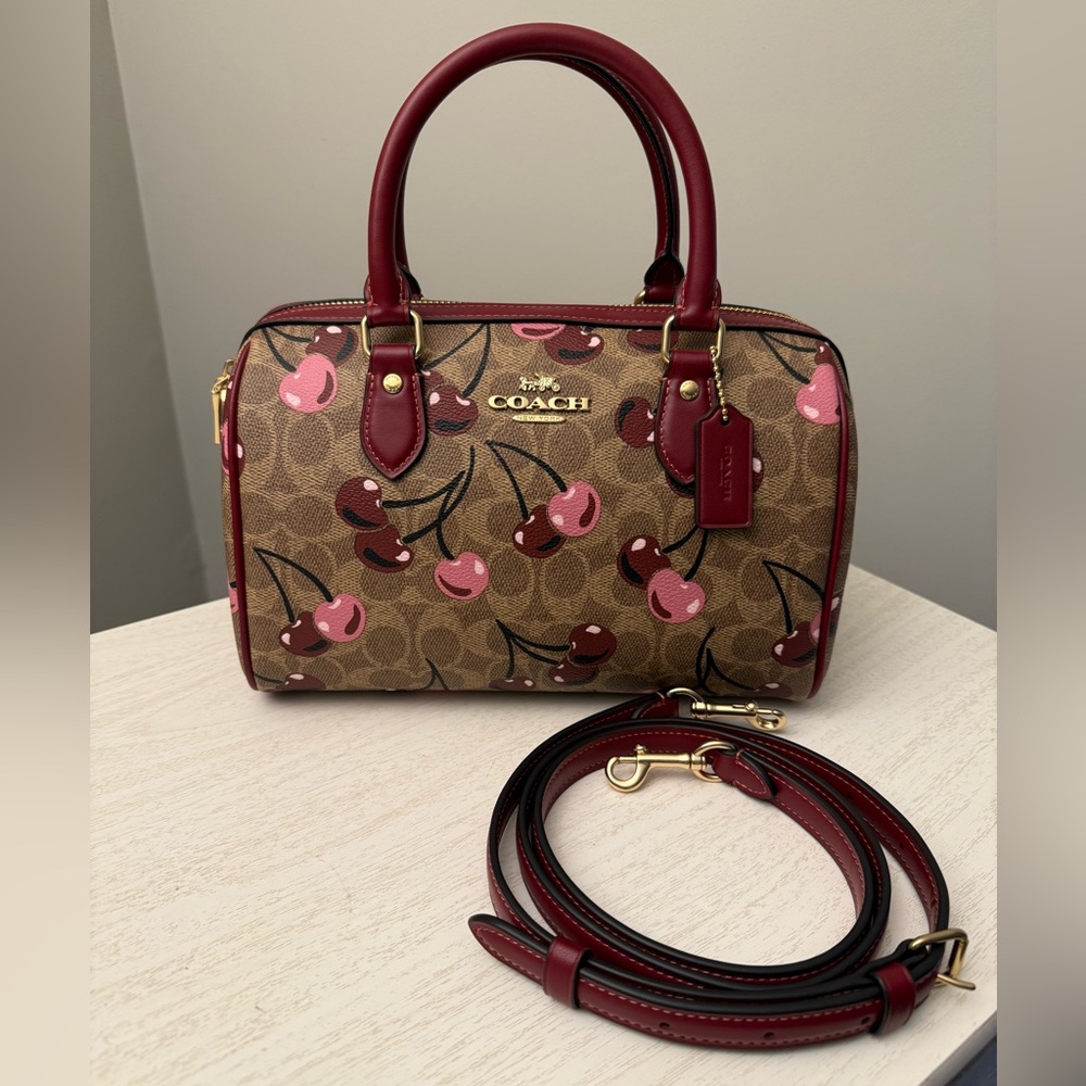 Coach Cherry Rowan Satchel